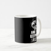 60誕生日とスティル保ズItリール魚釣り コーヒーマグカップ (正面右)