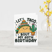 60誕生日のメキシコのパーティー少年のタコ カード (黄色い花)