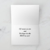 **60誕生日の願いはビーチカードの日のようなものだ カード (内部)