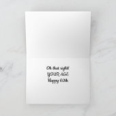 *60誕生日の願い*何が起こったの?お前の年齢だ!カード カード (内部)