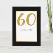 60誕生日は数々のジョークおもしろいのユーモア カード (正面)