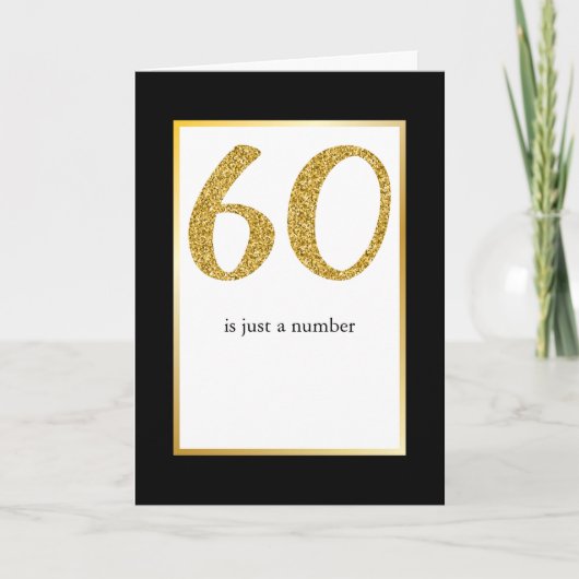 60誕生日は数々のジョークおもしろいのユーモア カード (正面)