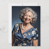 60誕生日ひまわり写真 招待状 (裏面)