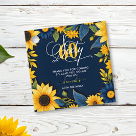 60誕生日ひまわり フェイバータグ