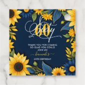 60誕生日ひまわり フェイバータグ (裏面)