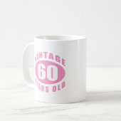 60誕生日への贈り物 コーヒーマグカップ (正面左)