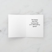 **60誕生日ウィッシュCOMEDICスパニエル犬**カード カード (内部)