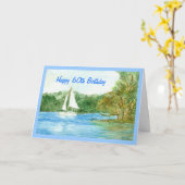 60誕生日カード カード (黄色い花)