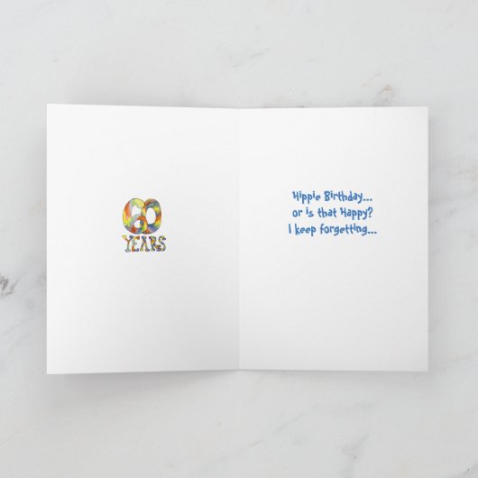 60誕生日カード カード (内部)