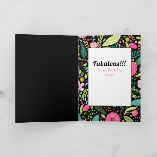 60誕生日カードfor Her – 素晴らしいおもしろいと カード (内部)