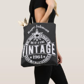 60誕生日ギフトヴィンテージの完成度 トートバッグ (クローズアップ)