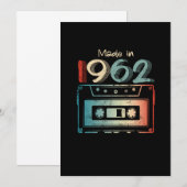60誕生日ギフト1962年製カセット セーブザデート (正面/裏面)