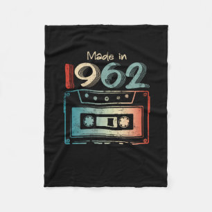 60誕生日ギフト1962年製カセット フリースブランケット