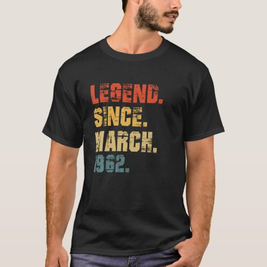 60誕生日ギフト60年前の伝説Marc以来 Tシャツ (正面)