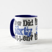 60誕生日ギフト。60の原因は？ マグカップ (正面左)