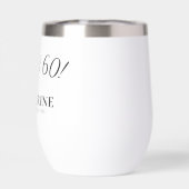 60誕生日ギフト – 60歳でサッシー！白黒 (背面)