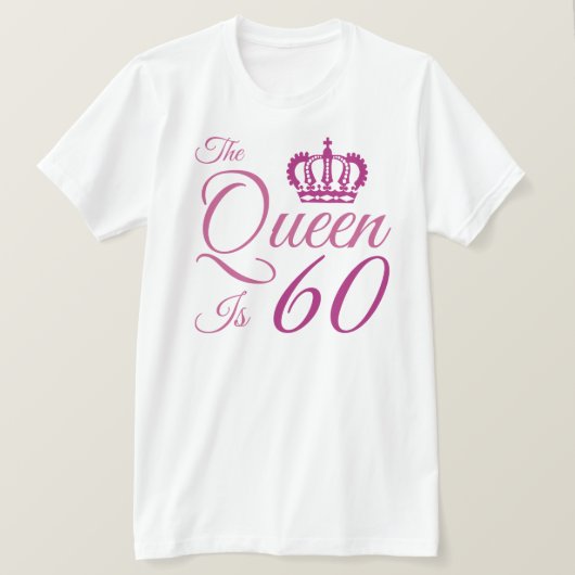 60誕生日クイーン Tシャツ (デザイン正面)