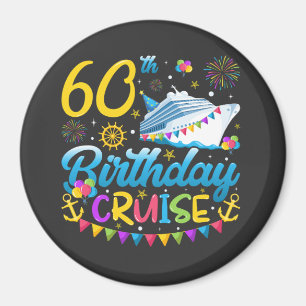 60誕生日クルーズBデイパーティーサークル マグネット