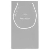 60誕生日グパーソナライズされたレイ スモールペーパーバッグ (裏面)