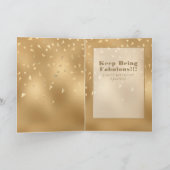 60誕生日グリッタースパークルスファーブル カード (内部)