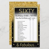 60誕生日ゲームなし (正面/裏面)