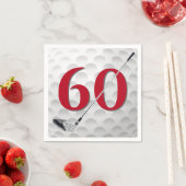 60誕生日ゴルフクラブナプキンス スタンダードカクテルナプキン (インサイチュ)