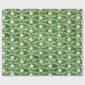 60誕生日ゴルフボールオングラス ラッピングペーパー (フラット)