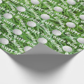 60誕生日ゴルフボールオングラス ラッピングペーパー (角)