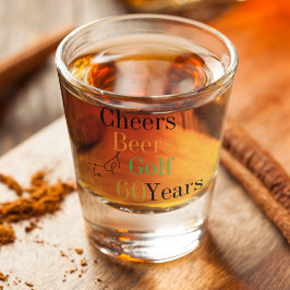 60誕生日ゴルフ応援ビアズミニマルパーティー ショットグラス