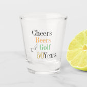 60誕生日ゴルフ応援ビアズミニマルパーティー ショットグラス (正面)