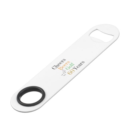 60誕生日ゴルフ応援ビアズミニマルパーティー スピード栓抜き (正面アングル)