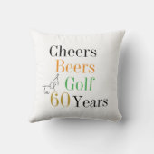 60誕生日ゴルフ応援ビアーズミニマル クッション (裏面)