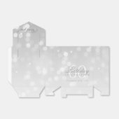 60誕生日サンキューシルバー《写真》ぼけ味輝く光 フェイバーボックス (折り畳みなし)