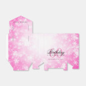 60誕生日サンキューピンクウィンターワンダーランド フェイバーボックス (折り畳みなし)