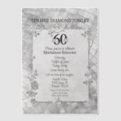 60誕生日ジュビリー ベラム紙招待状 (正面)