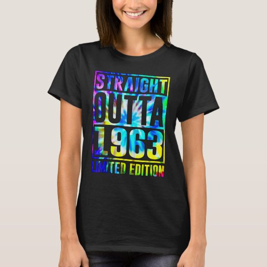 60誕生日ストレートアウトタ1963 Tシャツ (正面)