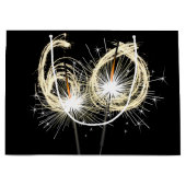 60誕生日スパーカーズオンブラックラージ抱き枕 ラージペーパーバッグ (正面)