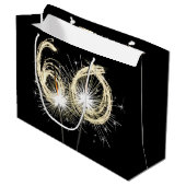 60誕生日スパーカーズオンブラックラージ抱き枕 ラージペーパーバッグ (正面アングル)