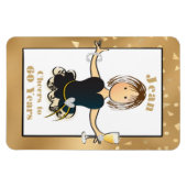 60誕生日スパークルおもしろい応援~60マンガ マグネット (横)