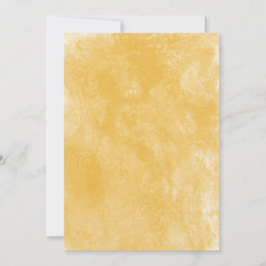 60誕生日ティール（緑がかった色）イエローウォーターカラーピーコック 招待状 (裏面)