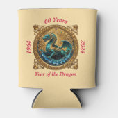 60誕生日ドラゴンの年中国の〔占星術の〕十二宮図 缶クーラー (正面)