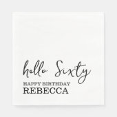 60誕生日ナプキンス スタンダードランチョンナプキン (正面)