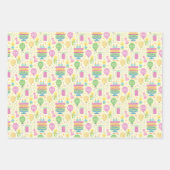 60誕生日ナンバーキャンドルケーキバルーン ラッピングペーパーシート (正面3)