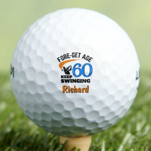 60誕生日パパ- 60年の青クールいギフト ゴルフボール