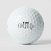 60誕生日パーソナライズされたタイトルリストPro V1 ゴルフボール (正面)