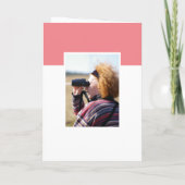 60誕生日ピンクフォトハッピーバースデーカード カード (裏面)