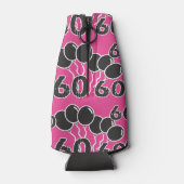 60誕生日ピンクブラック ボトルクーラー (裏面)