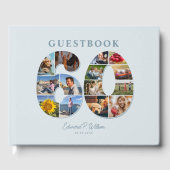 60誕生日フォトコラージマイルストーンゲストブック ゲストブック (正面)