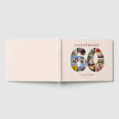 60誕生日フォトコラージマイルストーンゲストブック ゲストブック (全面)