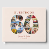 60誕生日フォトコラージマイルストーンゲストブック ゲストブック (正面)